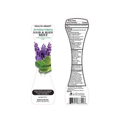 Bshbhbm5 Bshb Hair N Body Mist 5.64oz Label (Bshbhbm5 Bshb Hair N Body Mist 5.64oz Label)